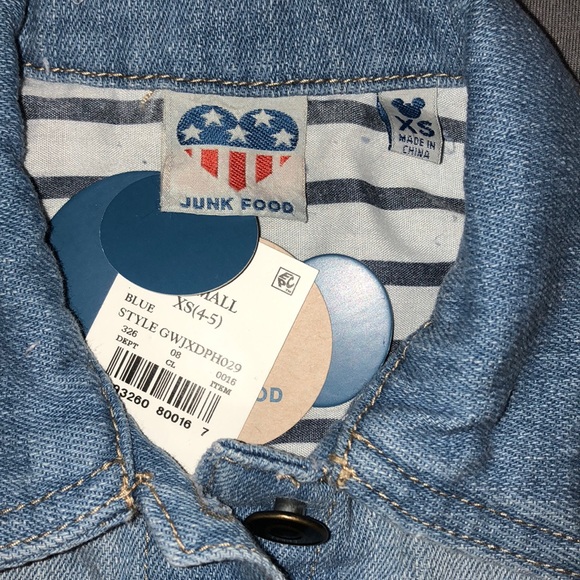 NWT Mickey Mouse Rainbow Flower Jean Vest Size 4-5 - Picture 2 of 8